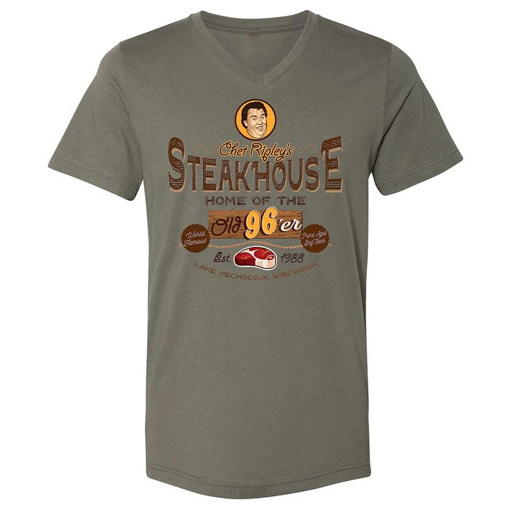 Unisex V-Neck T-Shirt - FFY6KWTR - Military Green - 15