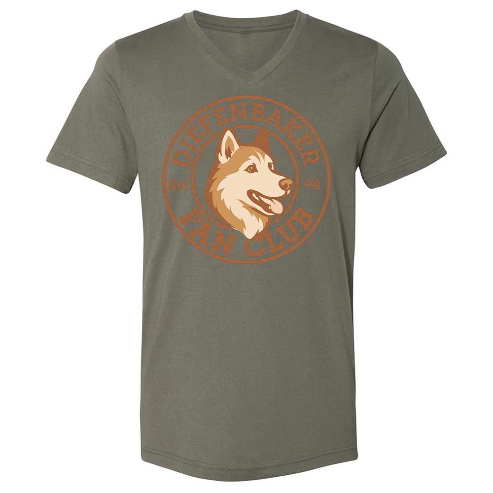 Unisex V-Neck T-Shirt - RFMCS77Z - Military Green - 15