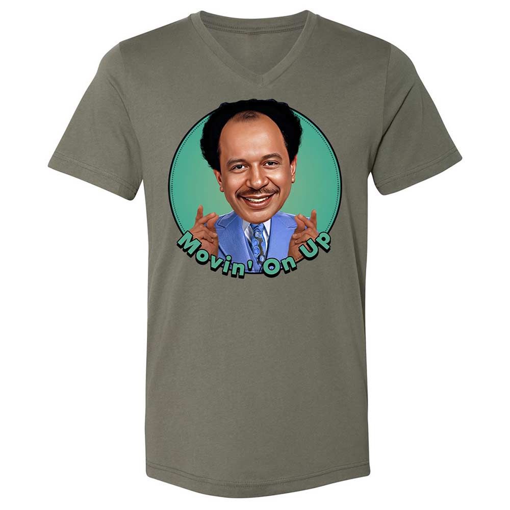 Unisex V-Neck T-Shirt - D8ACN94K - Military Green - 15