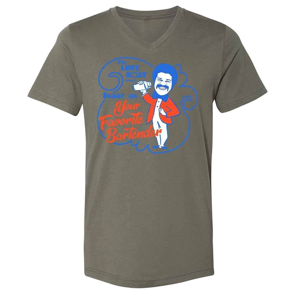 Unisex V-Neck T-Shirt - UEEKNUDB - Military Green - 15