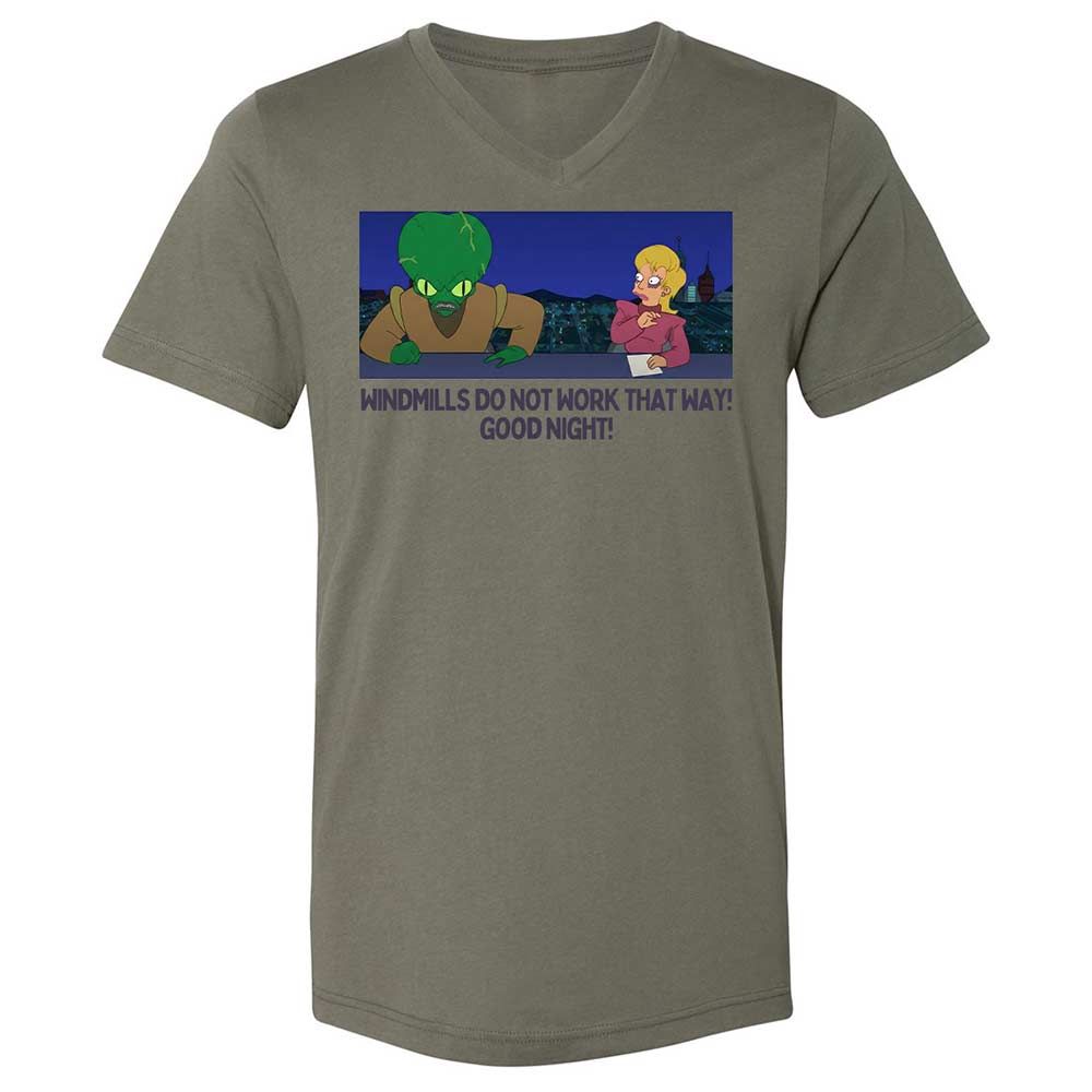 Unisex V-Neck T-Shirt - J9YV6QZ2 - Military Green - 15