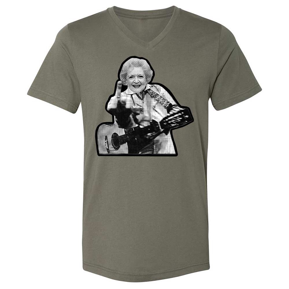 Unisex V-Neck T-Shirt - 8RN69VXF - Military Green - 15