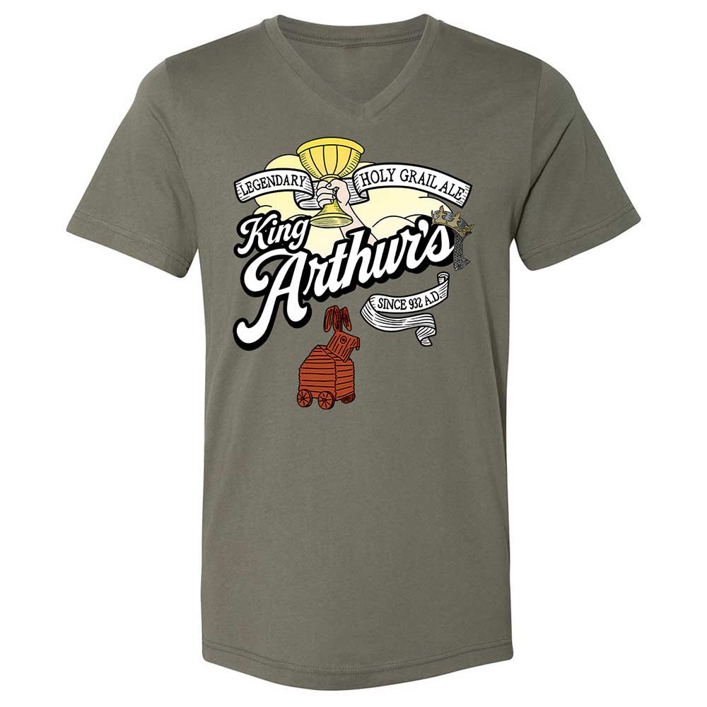 Unisex V-Neck T-Shirt - L9RJ9SG1 - Military Green - 15