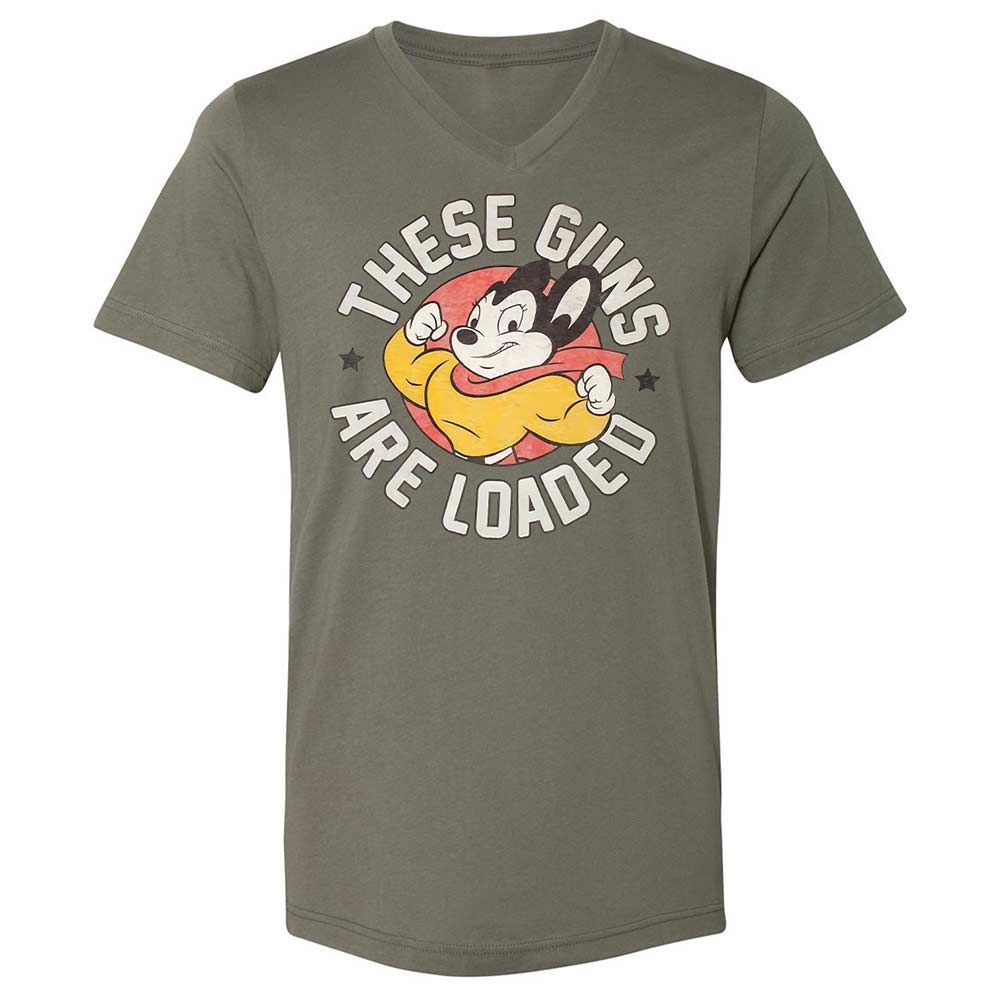 Unisex V-Neck T-Shirt - 5M86JP9M - Military Green - 15