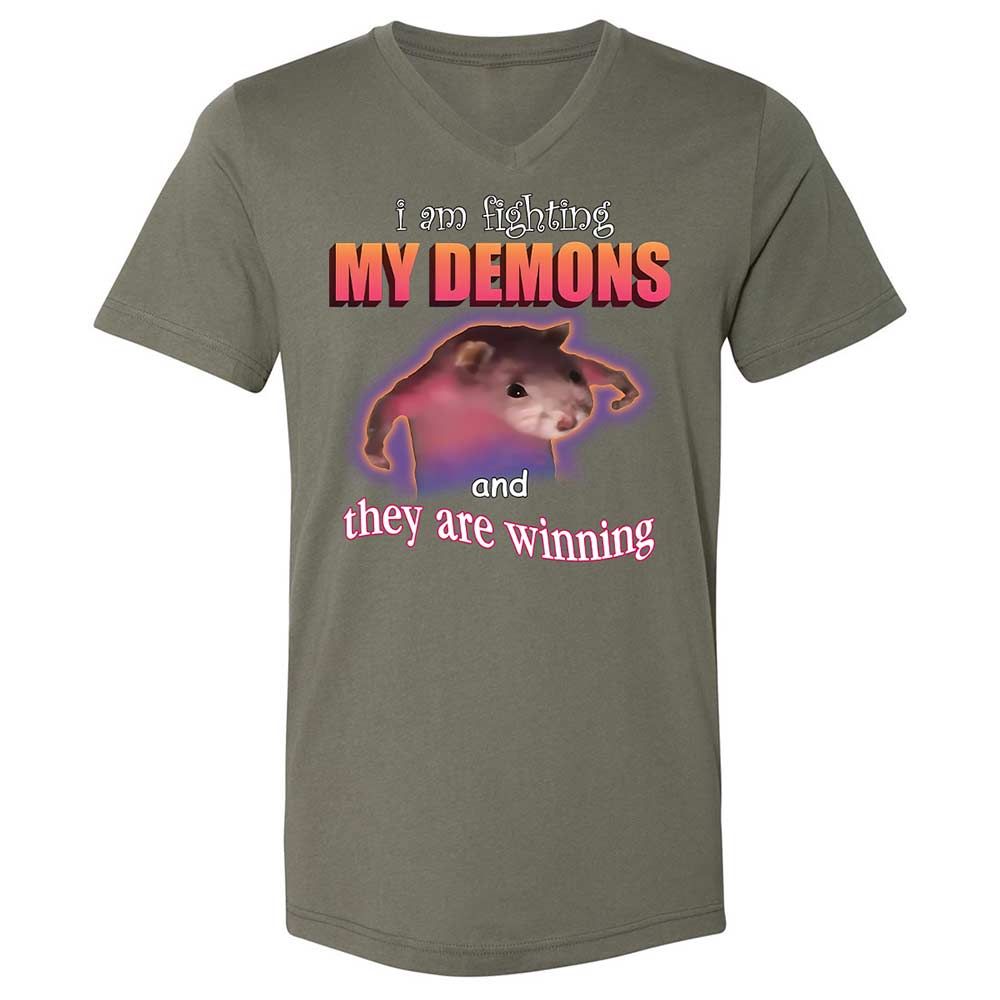 I'm fighting my demons - Military Green - 15