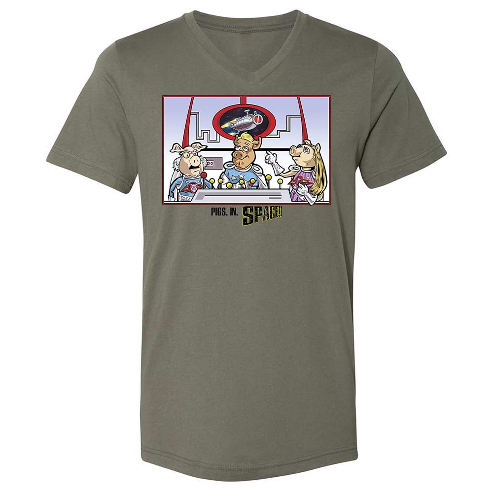 Unisex V-Neck T-Shirt - 1RYZ9RDN - Military Green - 15
