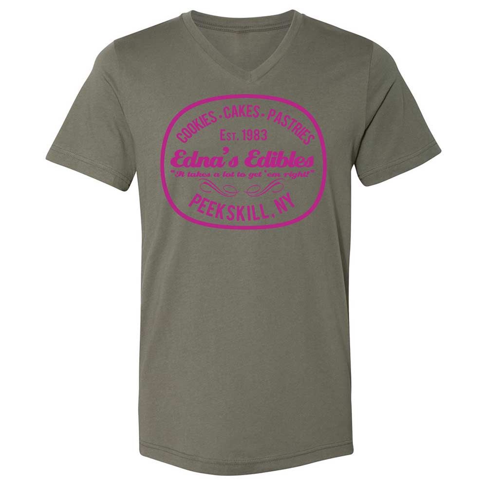 Unisex V-Neck T-Shirt - KAC9GSKU - Military Green - 15
