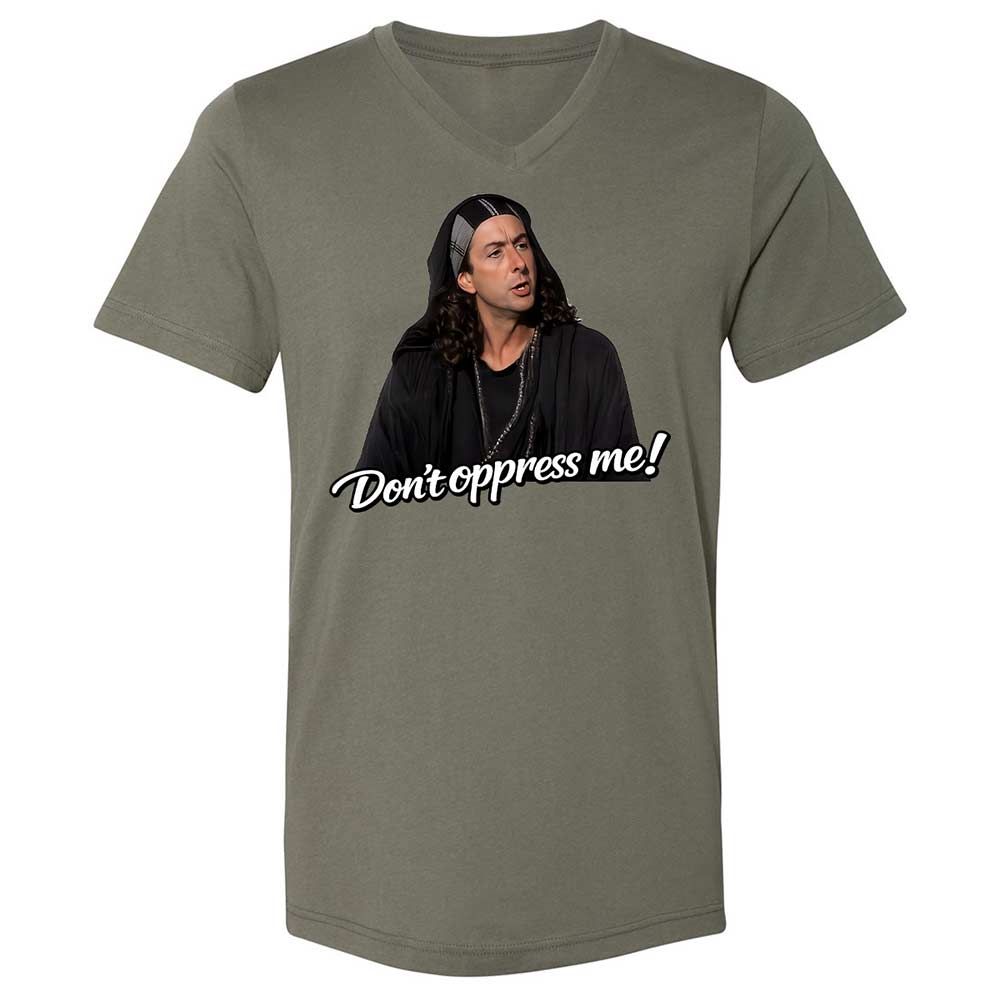 Unisex V-Neck T-Shirt - 6DBA2CCF - Military Green - 15