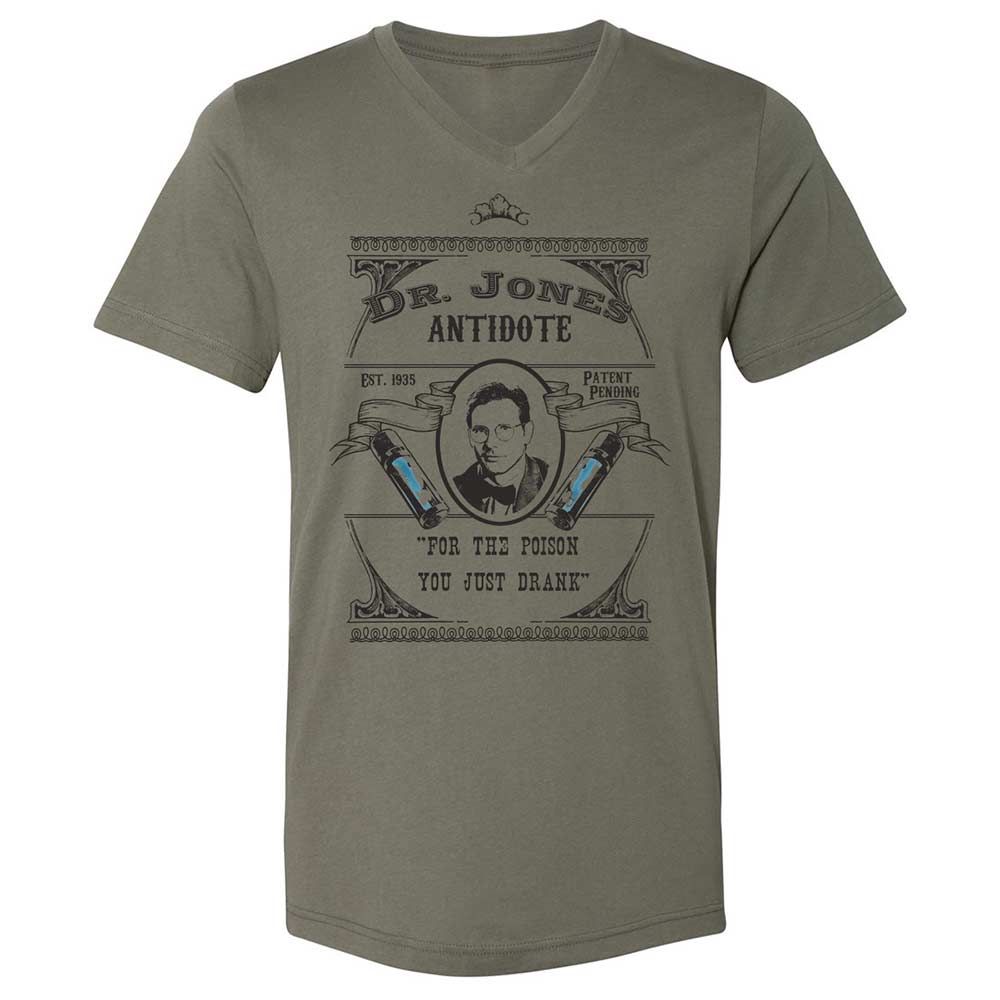 Unisex V-Neck T-Shirt - YFEZFQKR - Military Green - 15