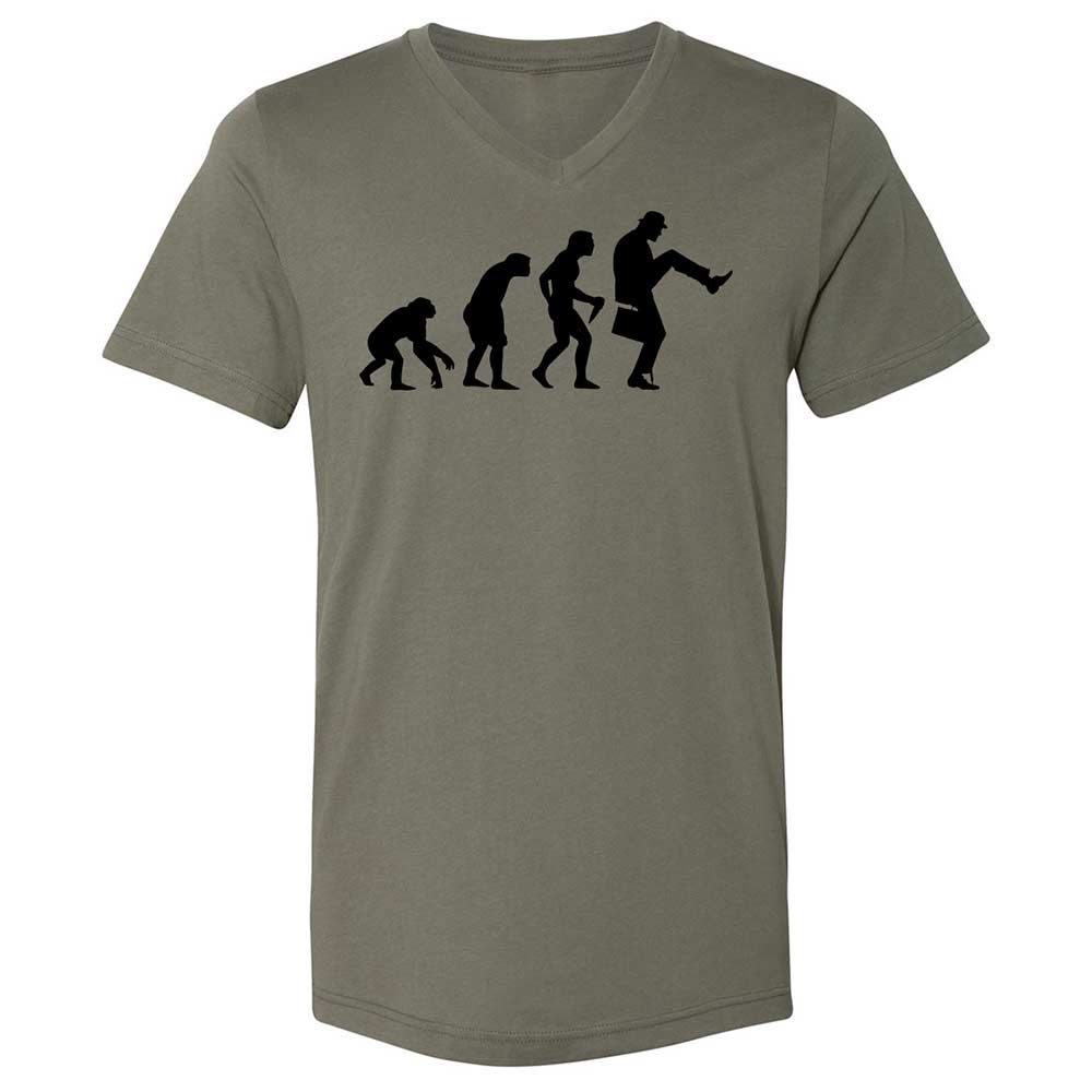 Unisex V-Neck T-Shirt - 7A2C82YS - Military Green - 15