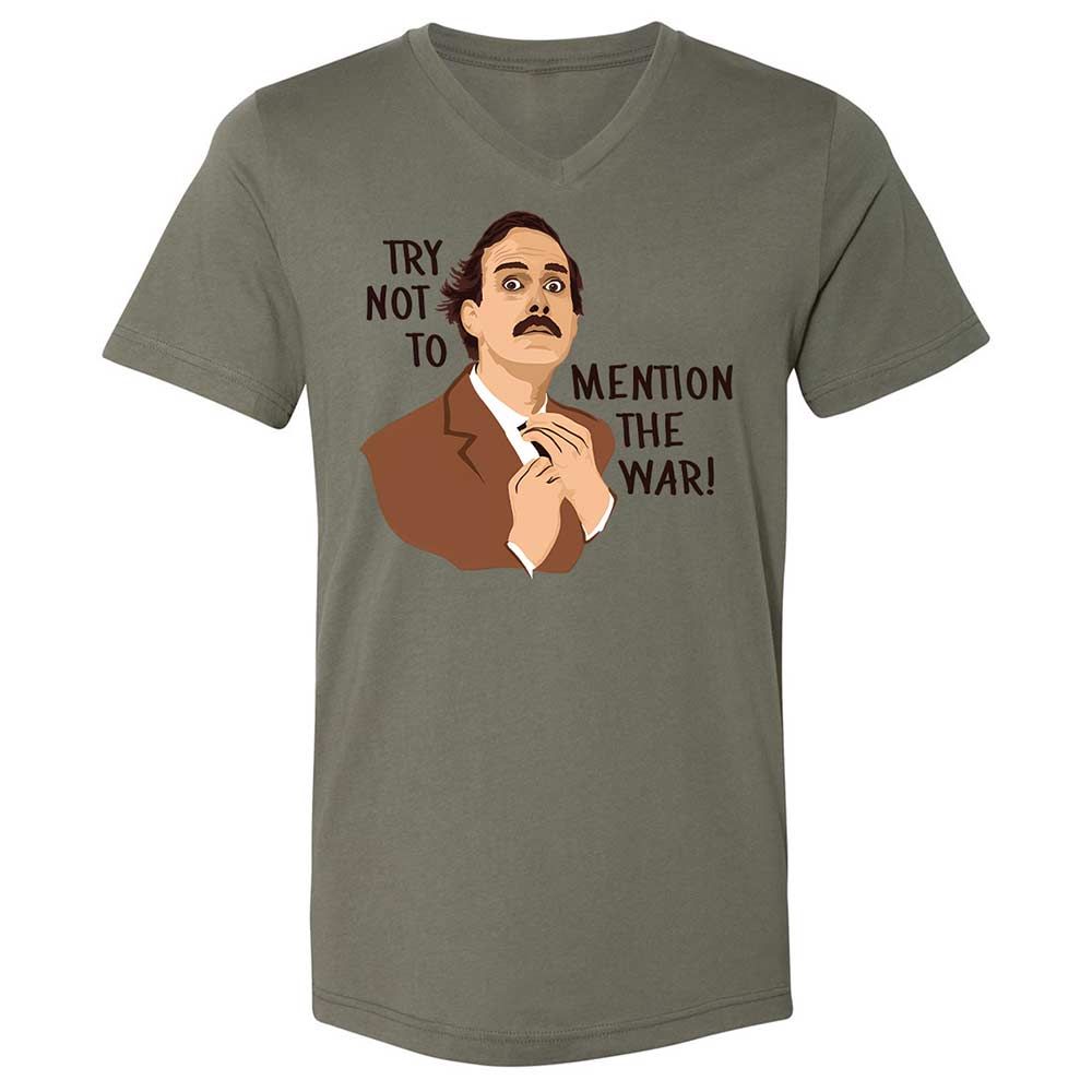 Unisex V-Neck T-Shirt - ZZZSSWFB - Military Green - 15