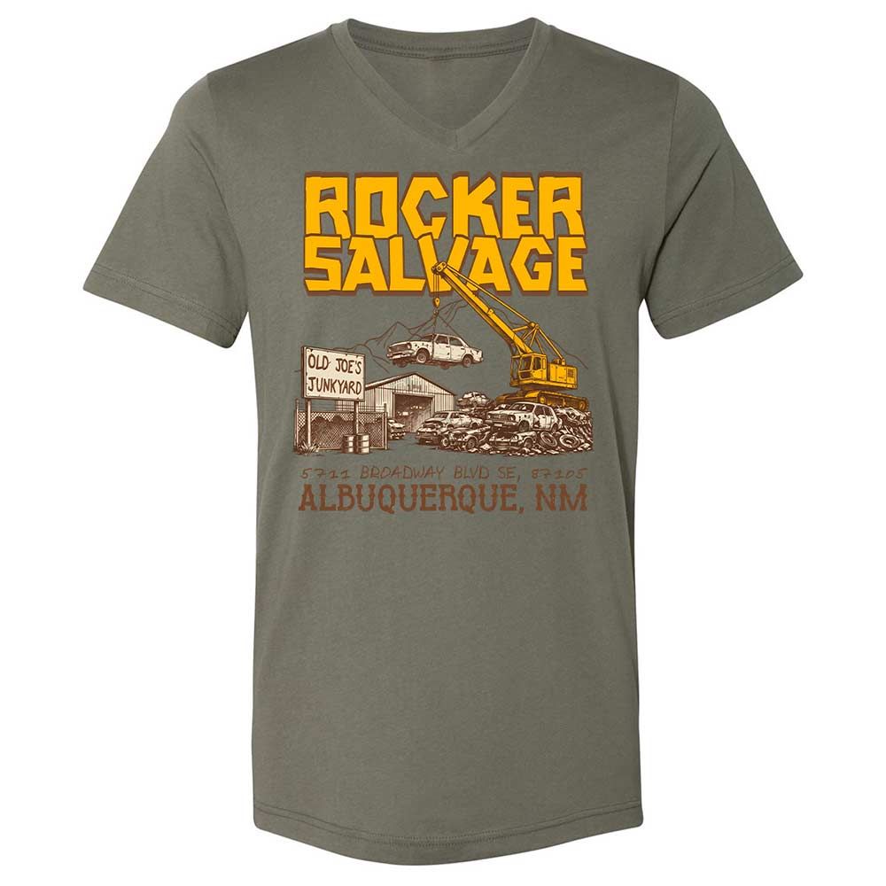 Unisex V-Neck T-Shirt - SW93D7BT - Military Green - 15