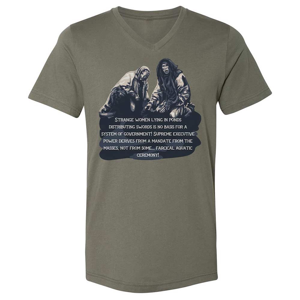 Unisex V-Neck T-Shirt - DT2AFJS4 - Military Green - 15