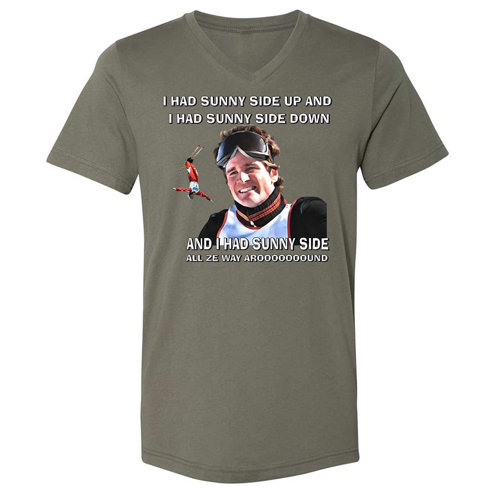 Unisex V-Neck T-Shirt - 3X3Y954S - Military Green - 15