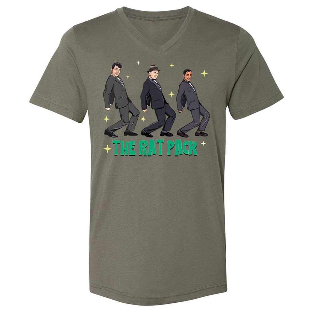 Unisex V-Neck T-Shirt - D1TZUHTJ - Military Green - 15