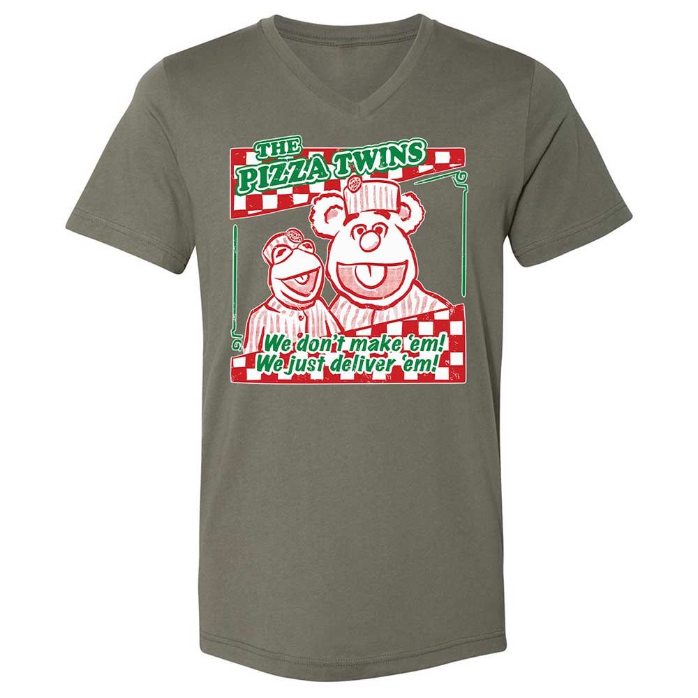 Unisex V-Neck T-Shirt - 7DL36N7L - Military Green - 15