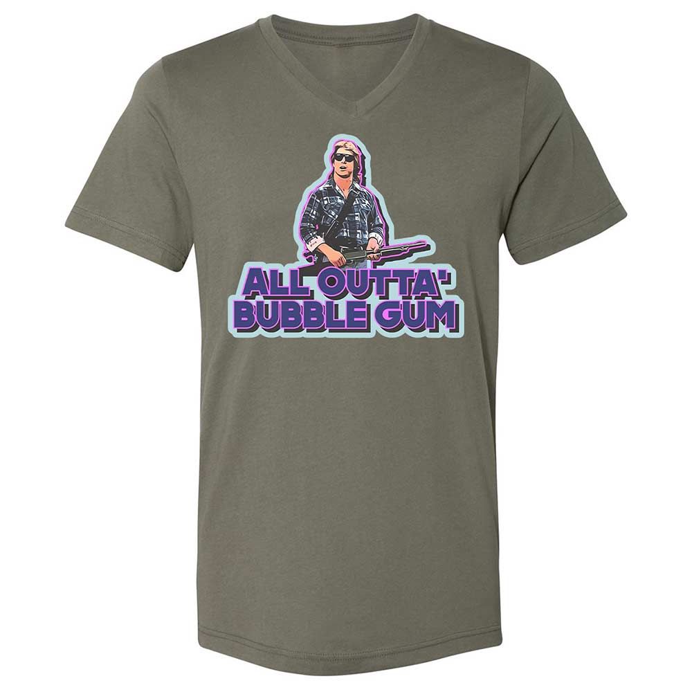 Unisex V-Neck T-Shirt - 2SQ2ZALE - Military Green - 15