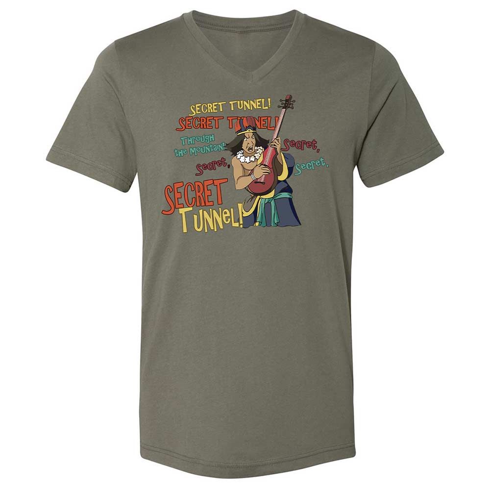 Unisex V-Neck T-Shirt - PQZ9ZBE1 - Military Green - 15