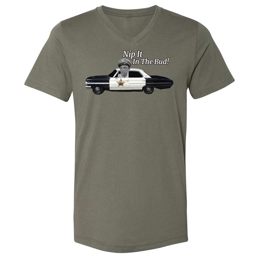 Unisex V-Neck T-Shirt - Z7DQBG1T - Military Green - 15