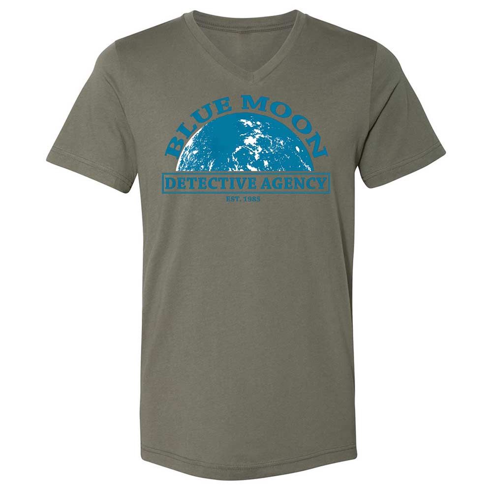 Unisex V-Neck T-Shirt - JHYTSBLG - Military Green - 15