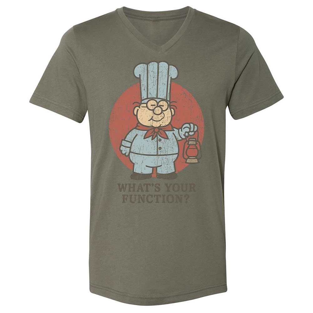Unisex V-Neck T-Shirt - W4CU386R - Military Green - 15