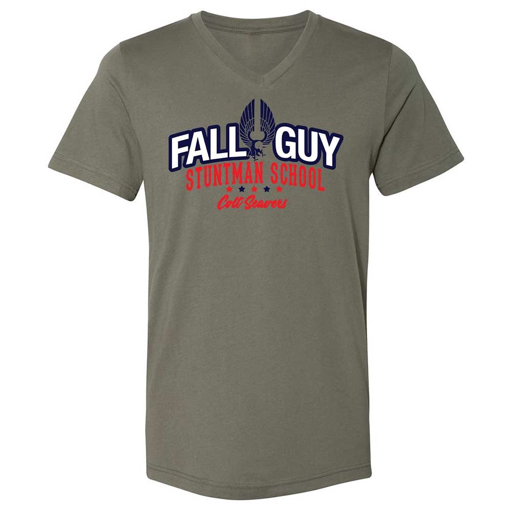 Unisex V-Neck T-Shirt - CXRM8NZJ - Military Green - 15