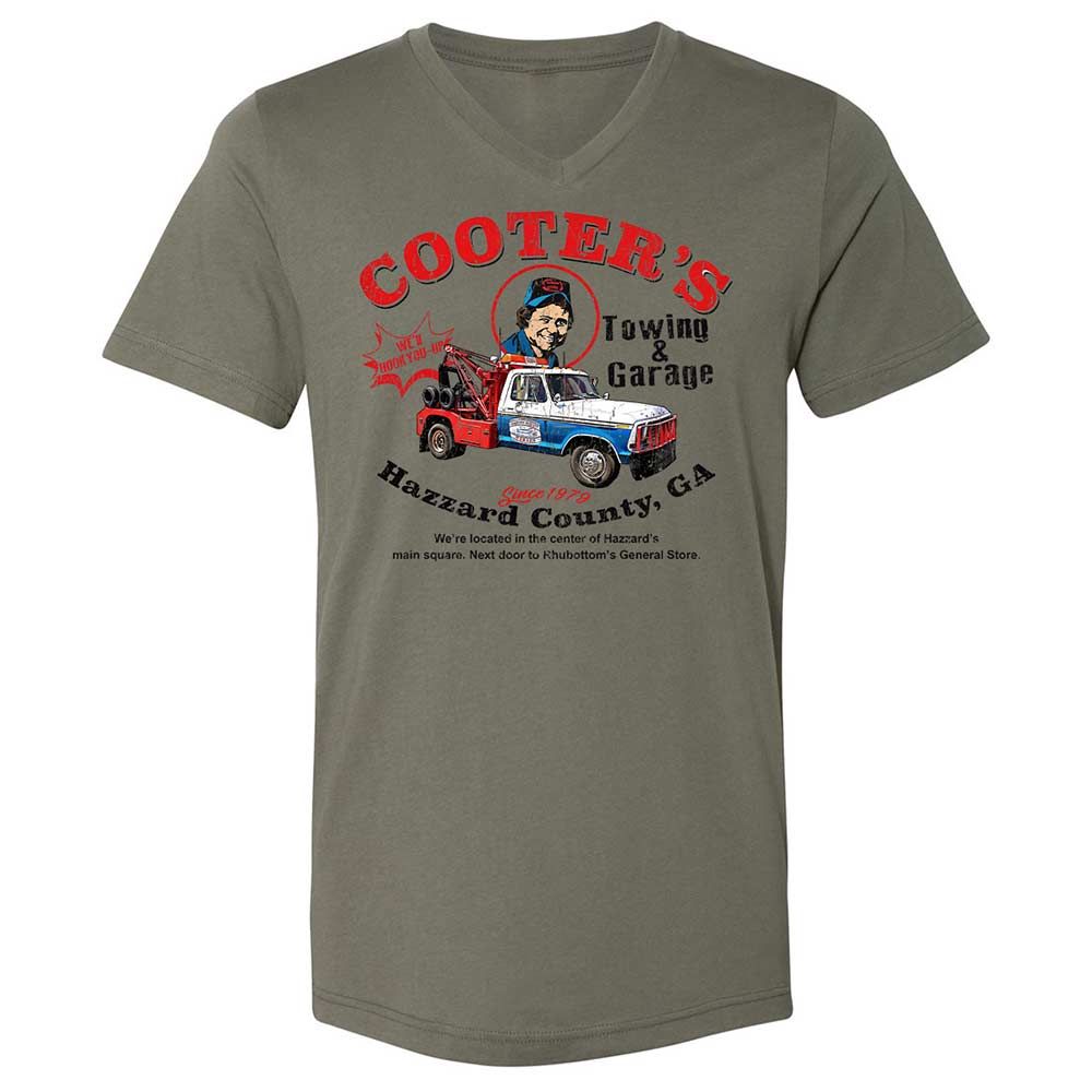 Unisex V-Neck T-Shirt - C16JXMKQ - Military Green - 15