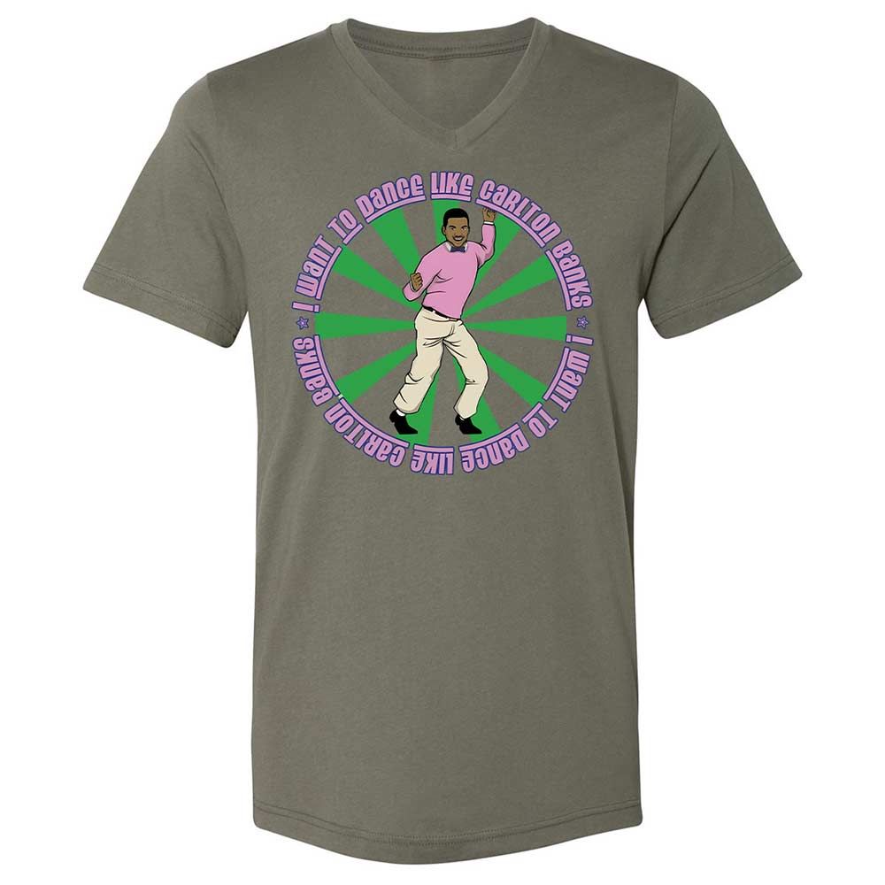 Unisex V-Neck T-Shirt - 6DALRHGL - Military Green - 15