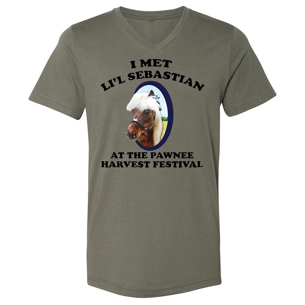 Unisex V-Neck T-Shirt - 8Z1V2HKT - Military Green - 15