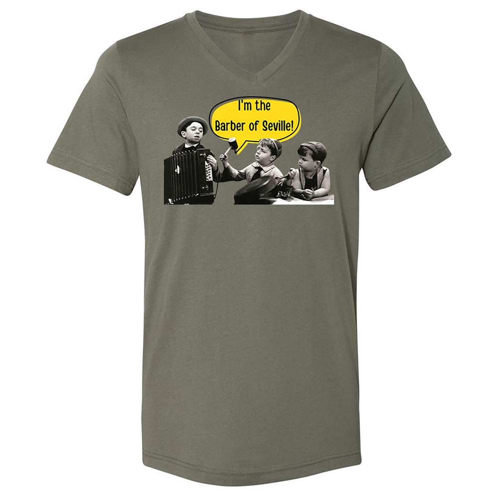 Unisex V-Neck T-Shirt - ANQYQH8G - Military Green - 15