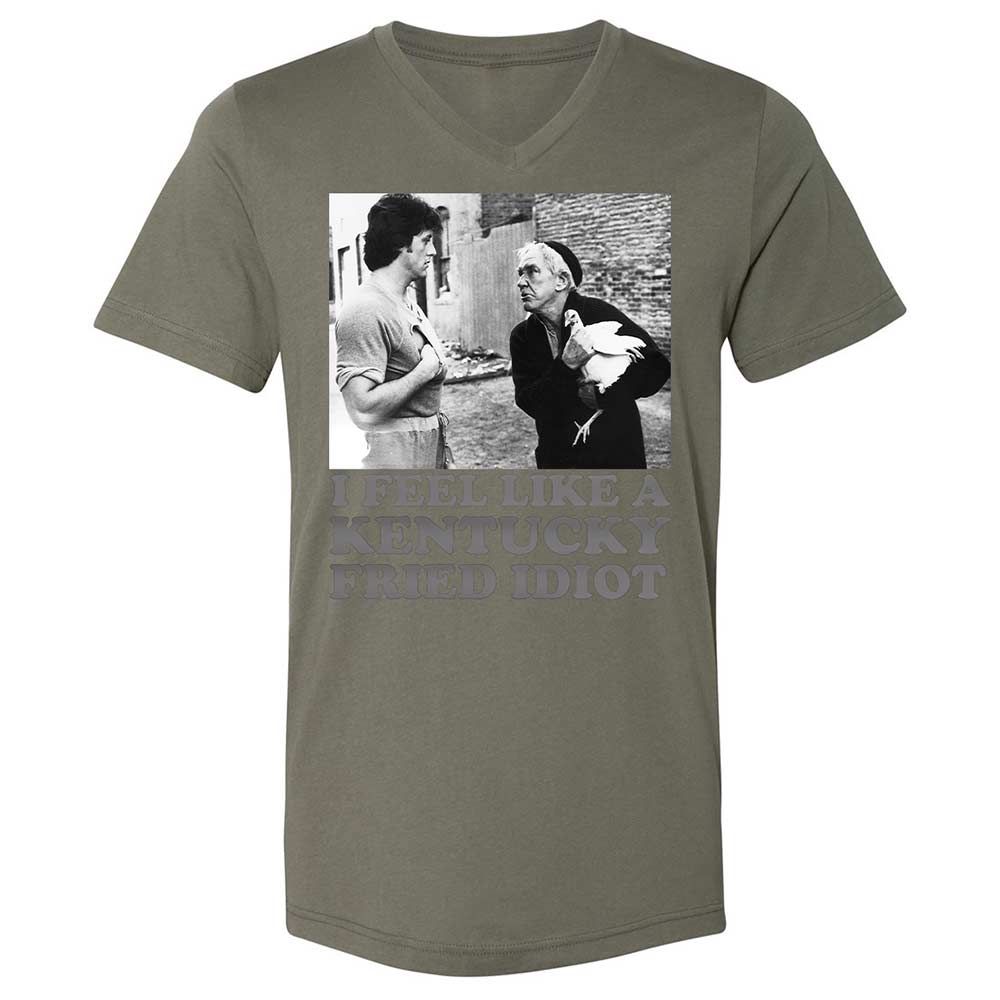 Unisex V-Neck T-Shirt - EJASL6Y7 - Military Green - 15