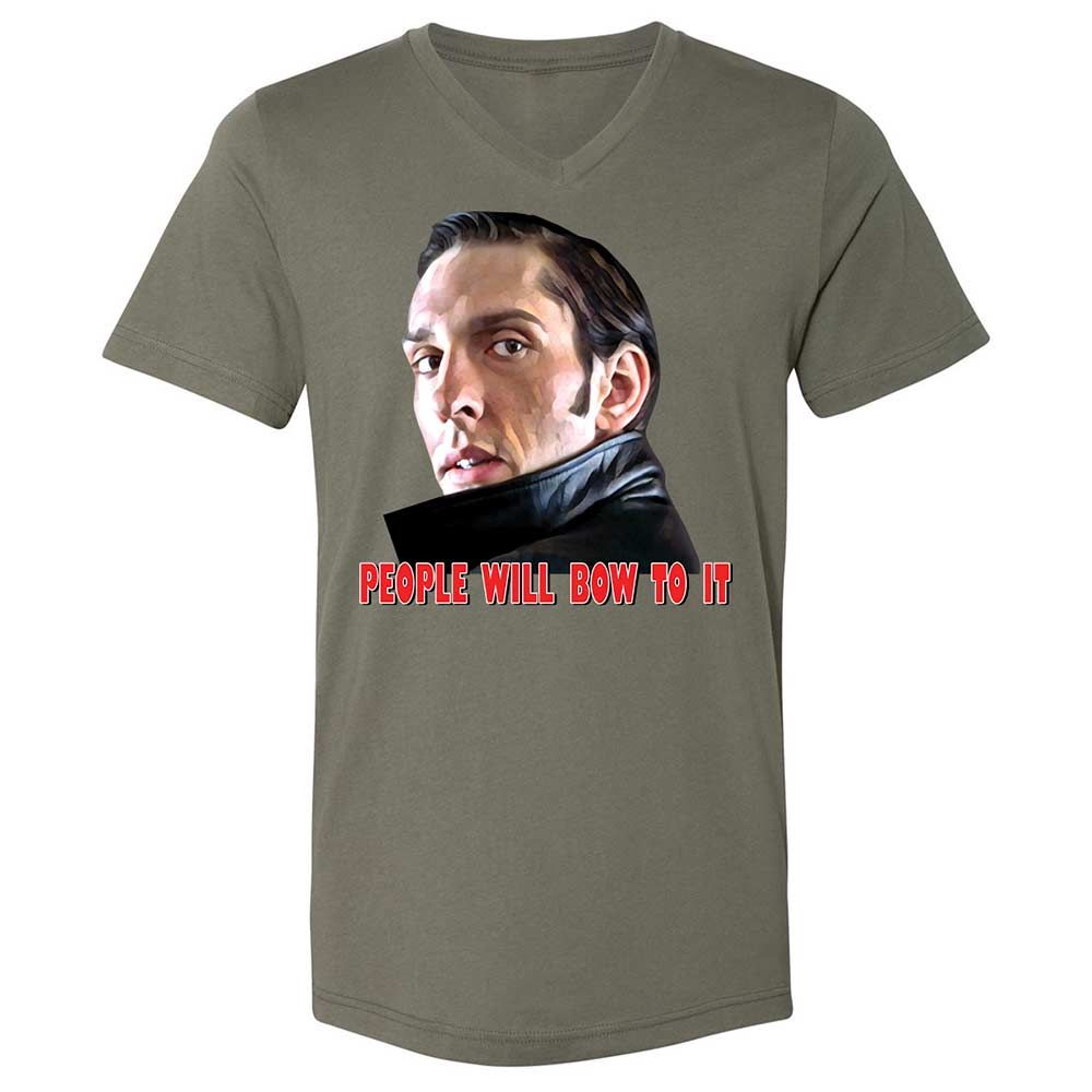 Unisex V-Neck T-Shirt - 798F2RUE - Military Green - 15
