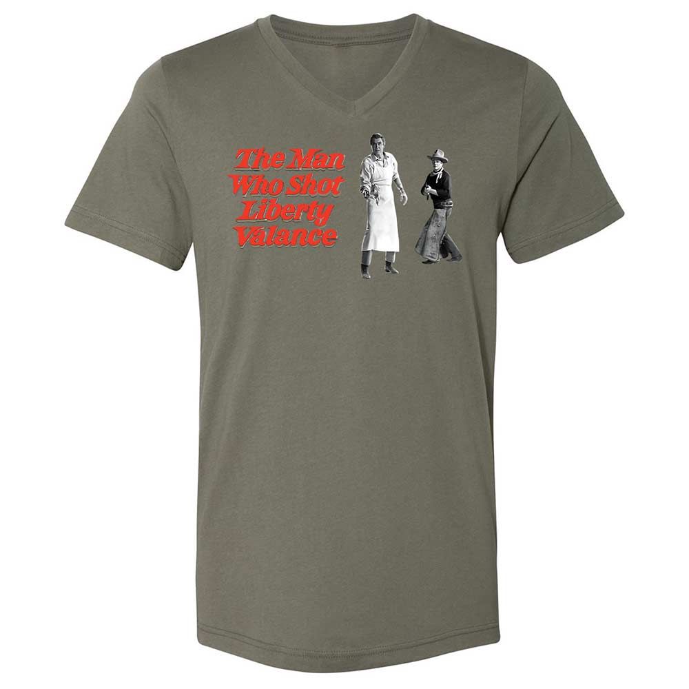 Unisex V-Neck T-Shirt - ZPTVDD4X - Military Green - 15