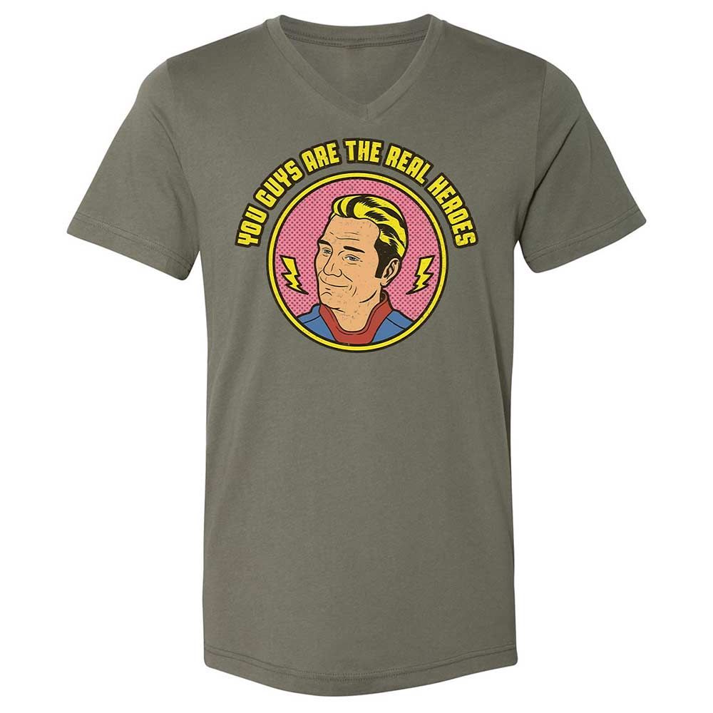 Unisex V-Neck T-Shirt - K3PNR8YK - Military Green - 15