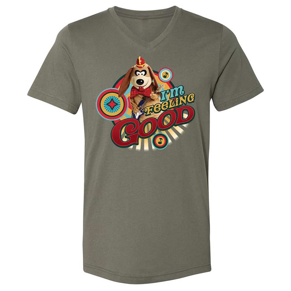Unisex V-Neck T-Shirt - ZPXMV98X - Military Green - 15