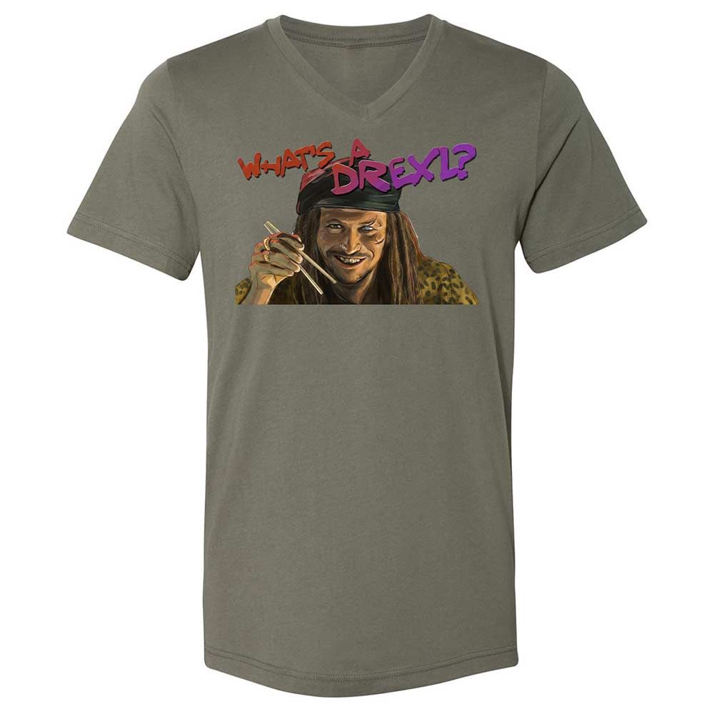 Unisex V-Neck T-Shirt - DQDPEFYW - Military Green - 15