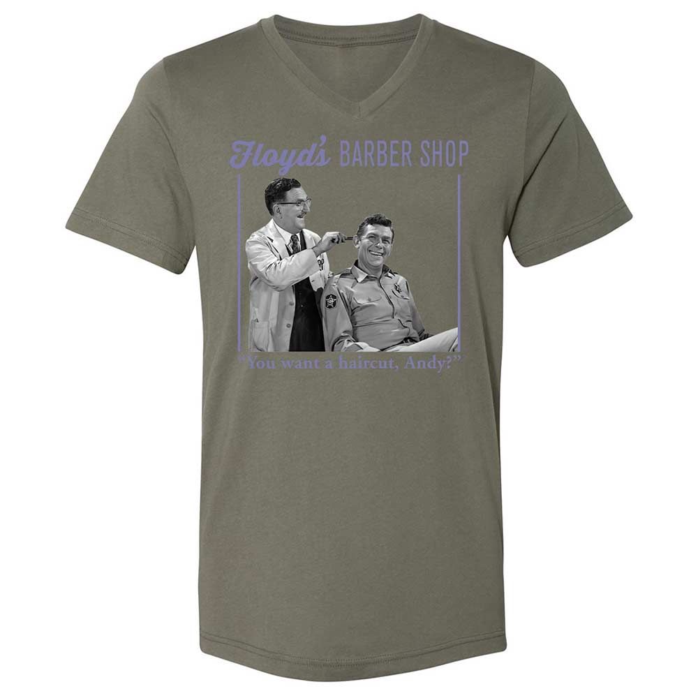 Unisex V-Neck T-Shirt - 7GGXYFWT - Military Green - 15