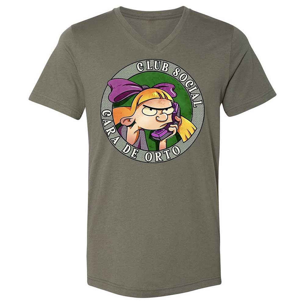 Unisex V-Neck T-Shirt - 359HZ5WF - Military Green - 15