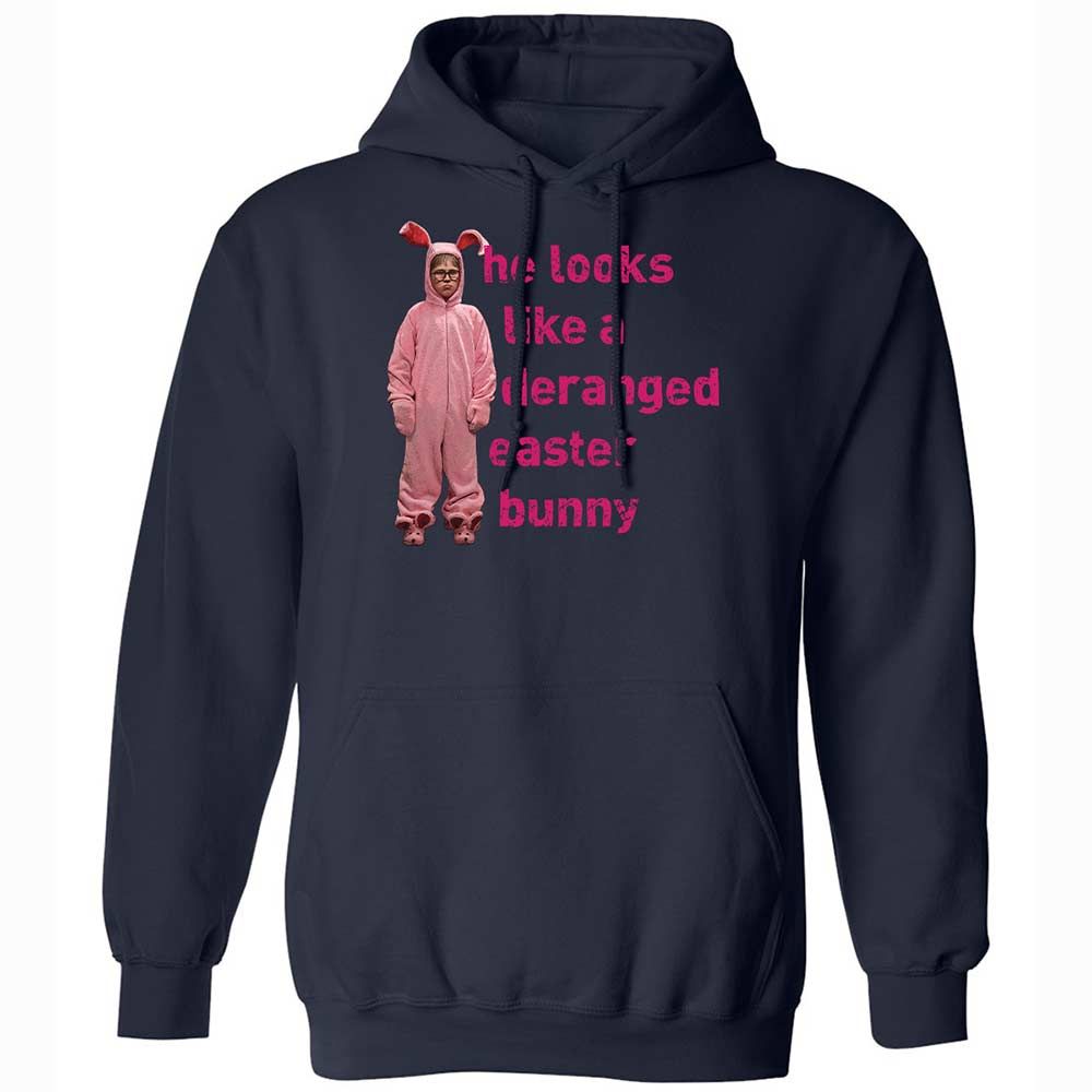 He Looks Like a Deranged Easter Bunny - Navy - 15