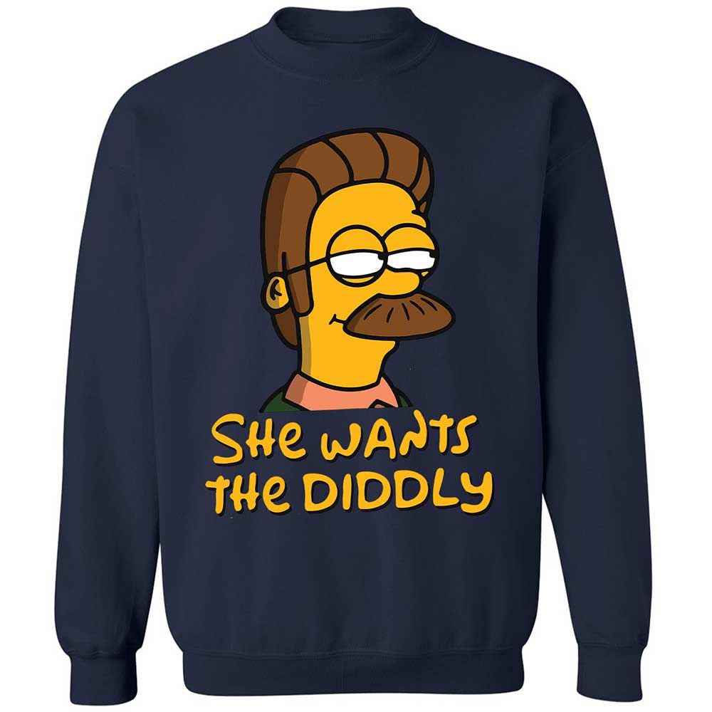 She Wants The Diddly - Navy - 15