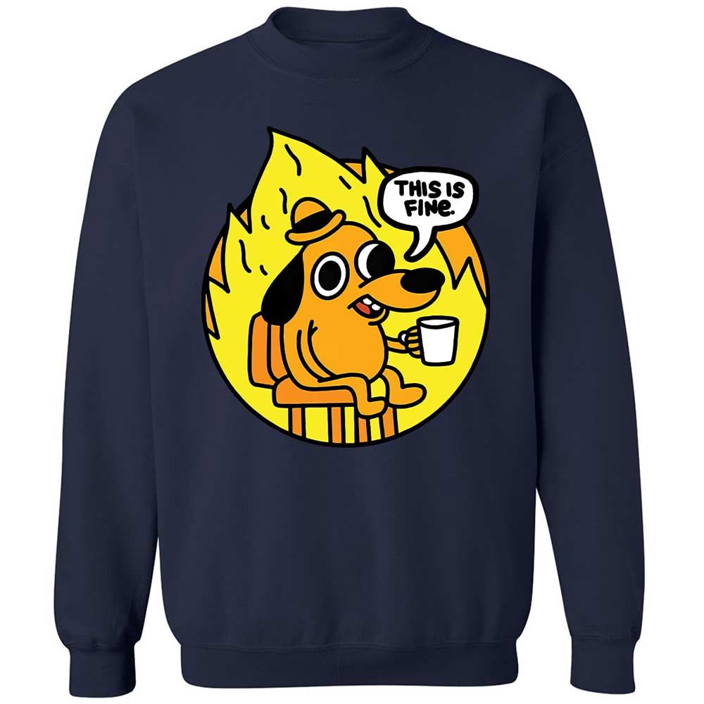 This is Fine - Navy - 15