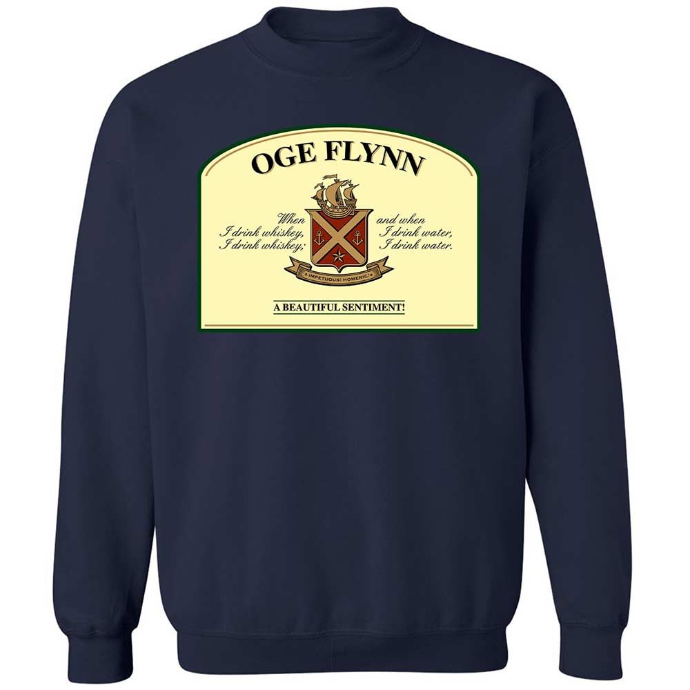 When I drink whiskey, when I drink water - Navy - 15