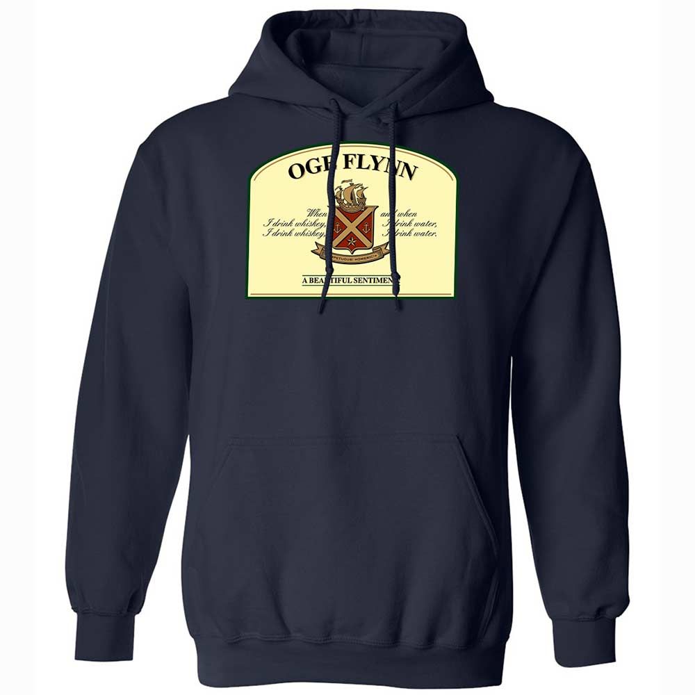 When I drink whiskey, when I drink water - Navy - 15