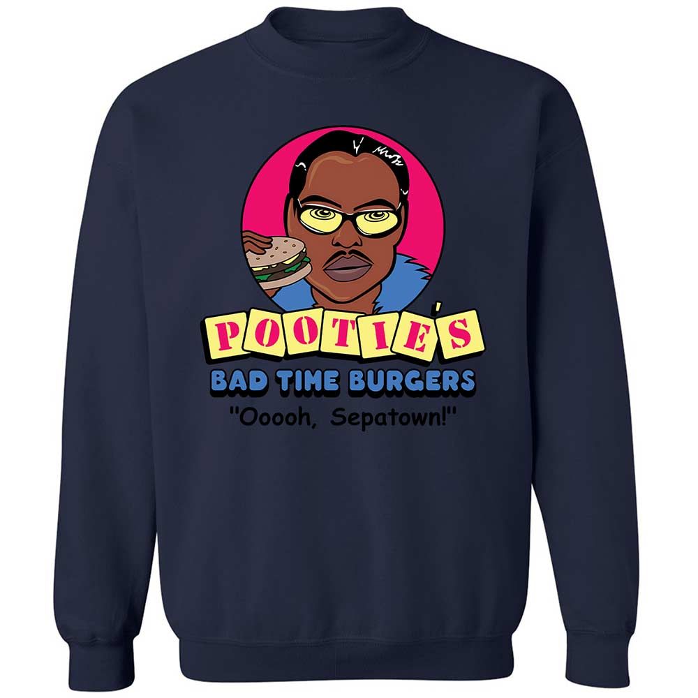 Pootie's Bad Time Burgers - Navy - 15