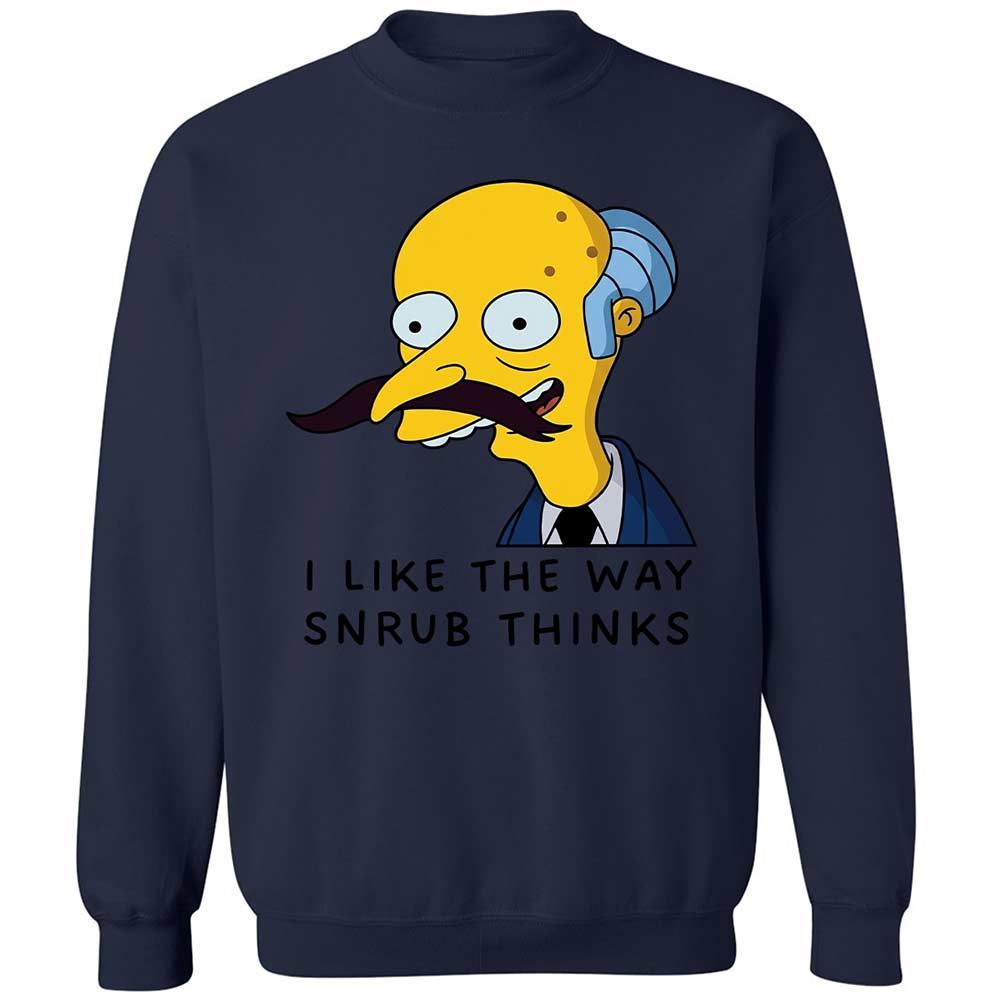I Like the Way Snrub Thinks - Navy - 15