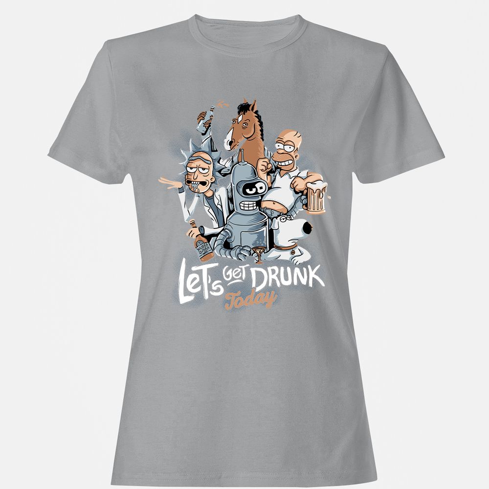 Women's T-Shirt - DHL9WV2K - Sport Grey - 15