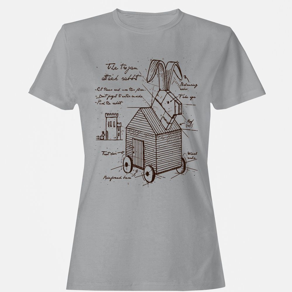 Women's T-Shirt - BANU83N7 - Sport Grey - 15