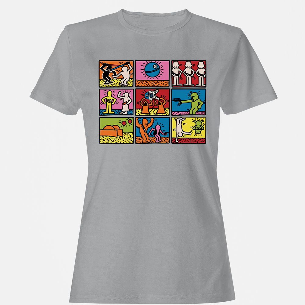 Women's T-Shirt - HD49GUQ4 - Sport Grey - 15