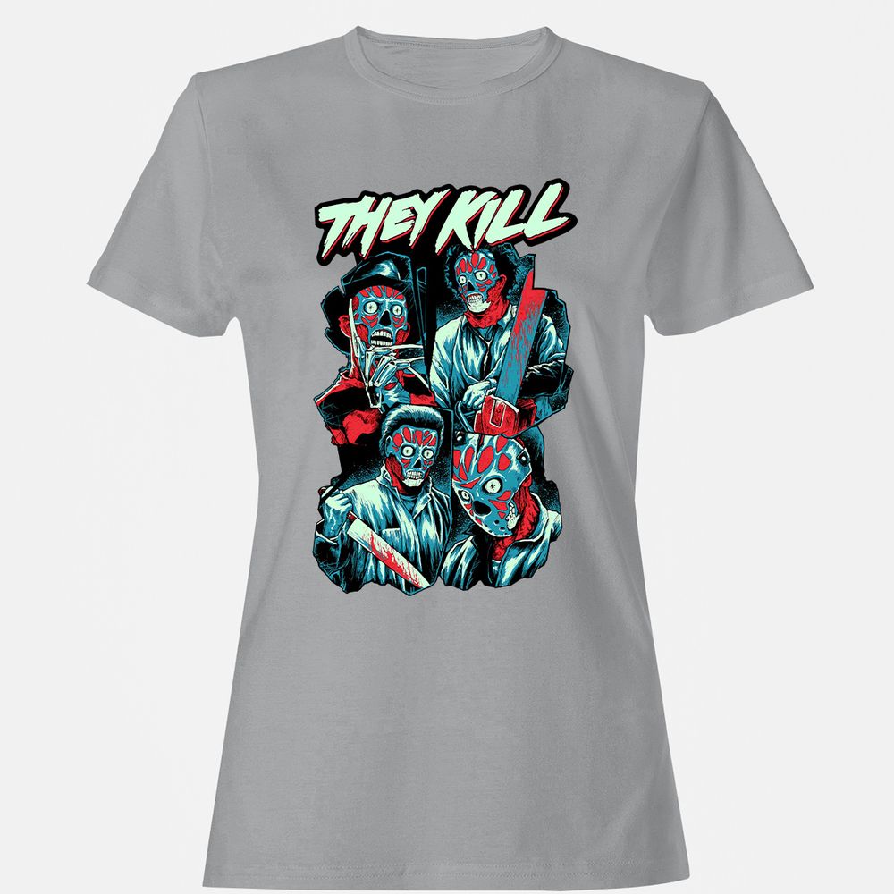 Women's T-Shirt - WJV62VCY - Sport Grey - 15