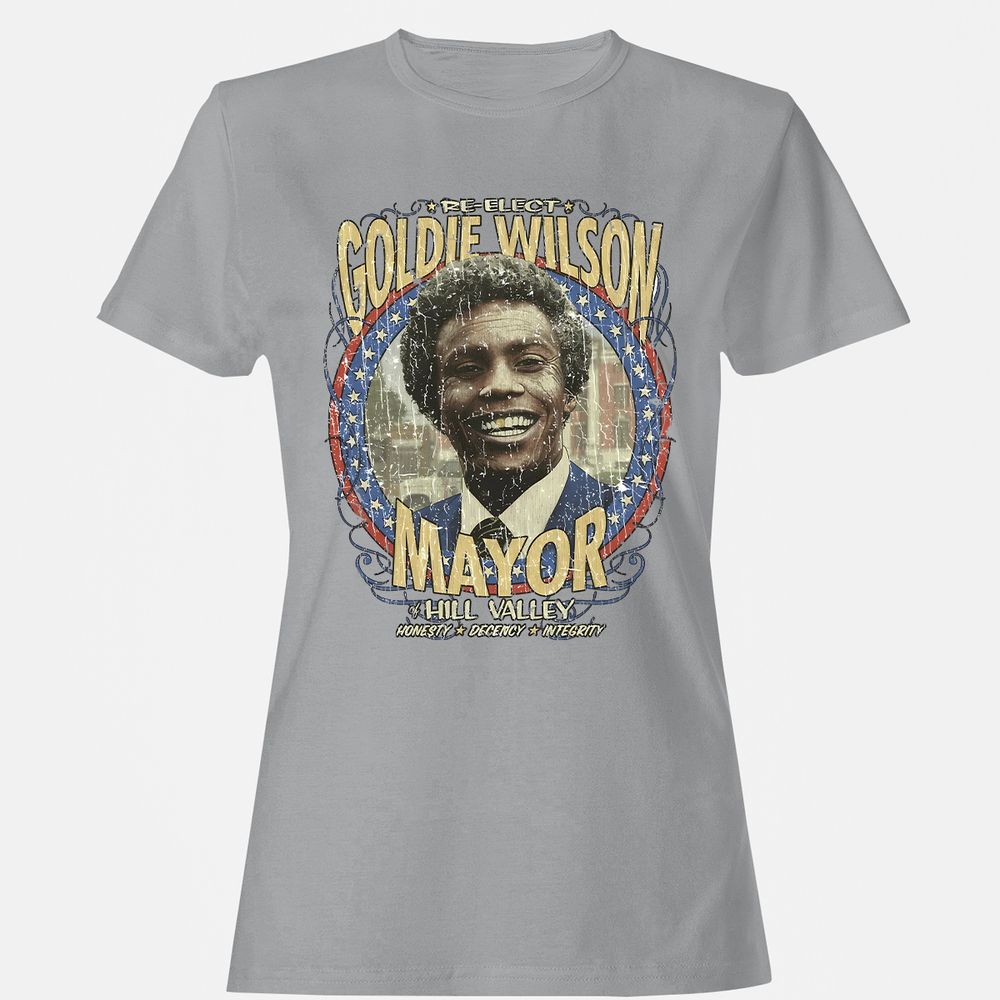 Re-Elect Mayor Goldie Wilson - Sport Grey - 15